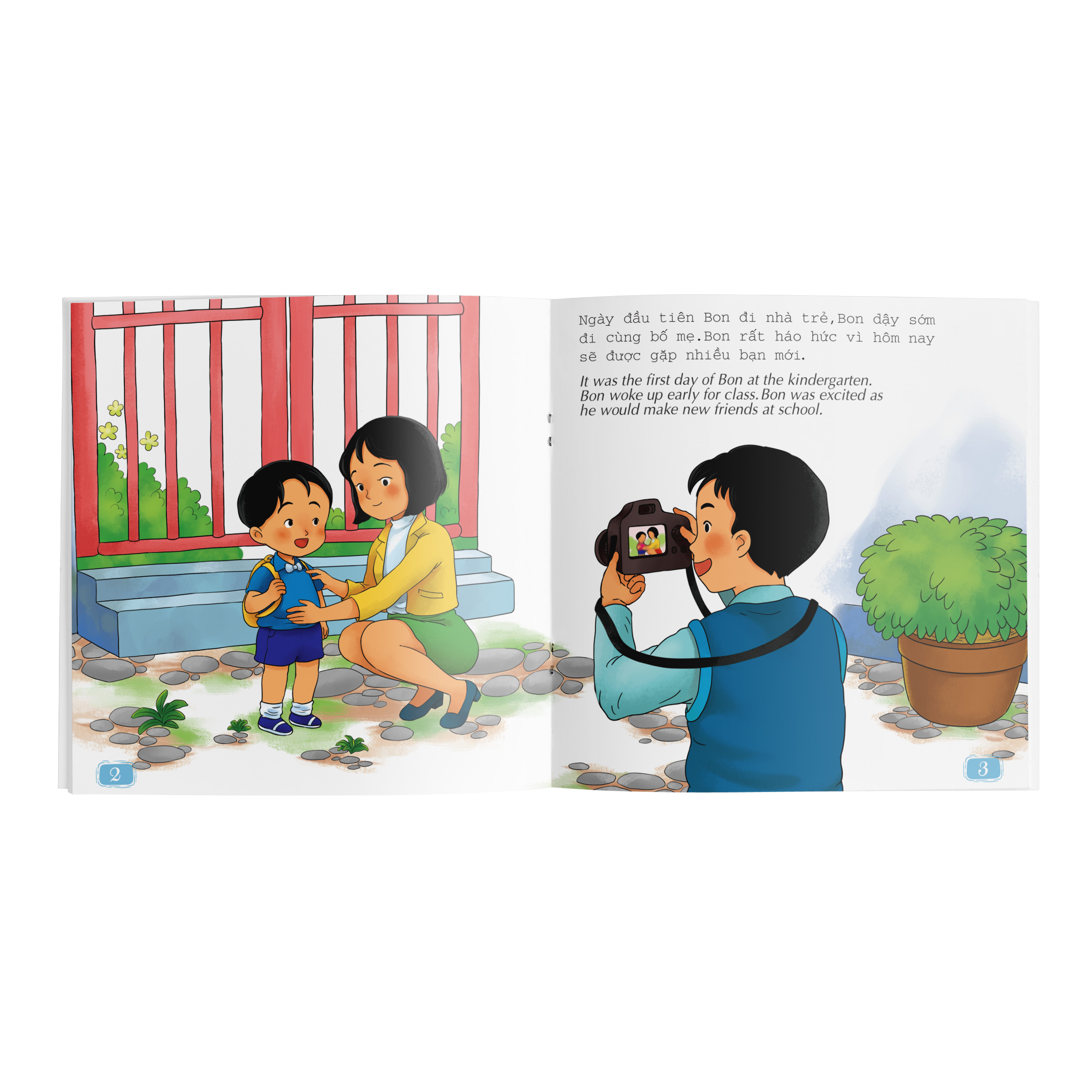 Ehon Kỹ Năng: Bé Bon Đi Nhà Trẻ - Tuấn Việt Books
